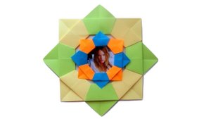 Оригами Рамка для фото из бумаги