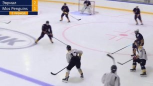 Хоккейный матч ХК _Эвриал_ и  ХК _Moscow Penguins_