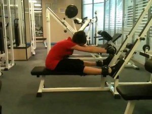 Тренажёр №7. Горизонтальная, или тяга с нижнего блока.