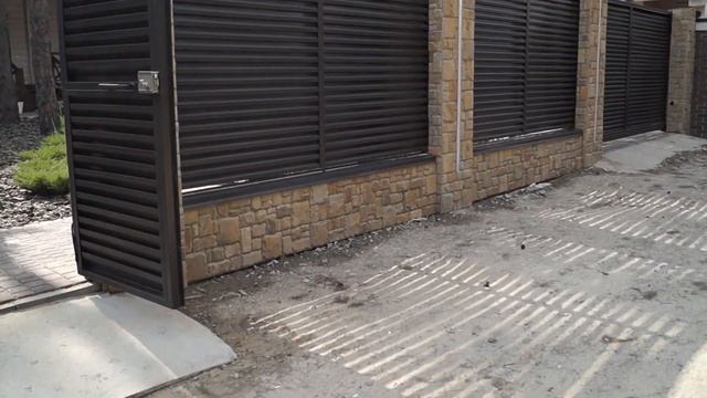 МЕТАЛЛИЧЕСКИЙ ЗАБОР ЖАЛЮЗИ - ограждение под ключ от Бона Трейд смотреть онлайн