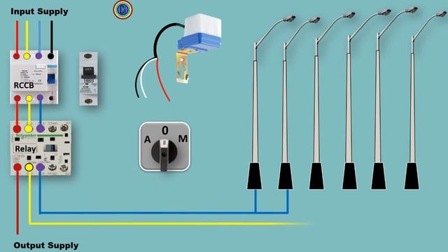 Street Light Wiring Connection with Photocell Sensor / Sensor wiring for street light /circuit info смотреть онлайн