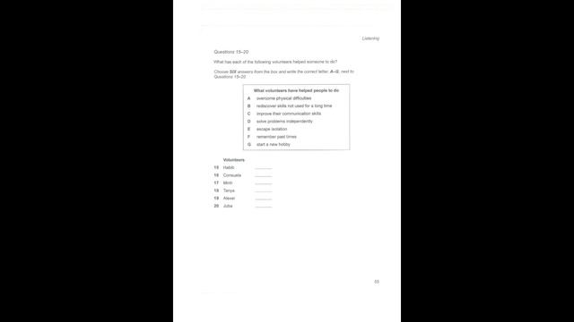 LISTENING TEST 3 IELTS CAMBRIDGE BOOK 14 WITH ANSWERS