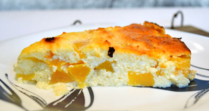 ТВОРОЖНАЯ ЗАПЕКАНКА. Запеканка с персиками. Рецепт запеканки.