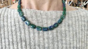 №83/ АЗУРИТ | СВОЙСТВА КАМНЯ / Колье из азурита /