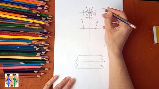 Как нарисовать короля из шахмат. Онлайн-школа рисования "Малевашки"