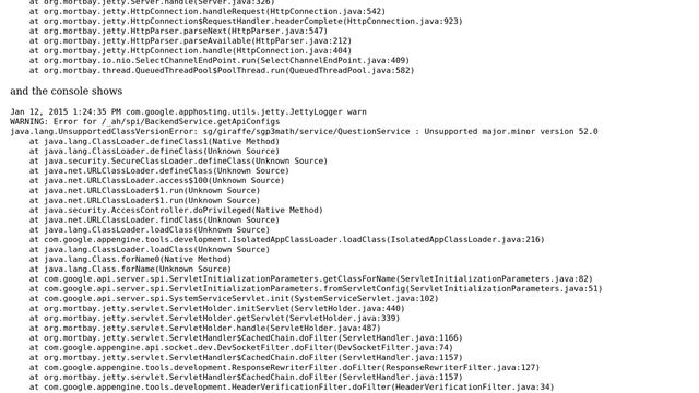 Google Cloud Endpoints : java.io.IOException: Failed to retrieve API configs with status: 500 смотреть онлайн