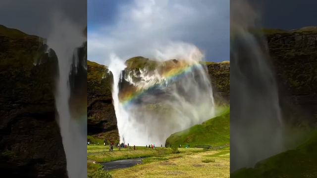 Радужный водопад в Китае