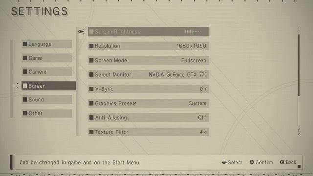 NieR Automata - Menu Options смотреть онлайн