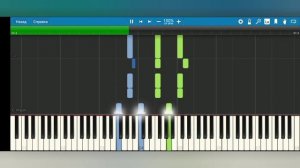 Красивая мелодия на пианино ? обучение "See How the night arrives " синтезия Synthesia