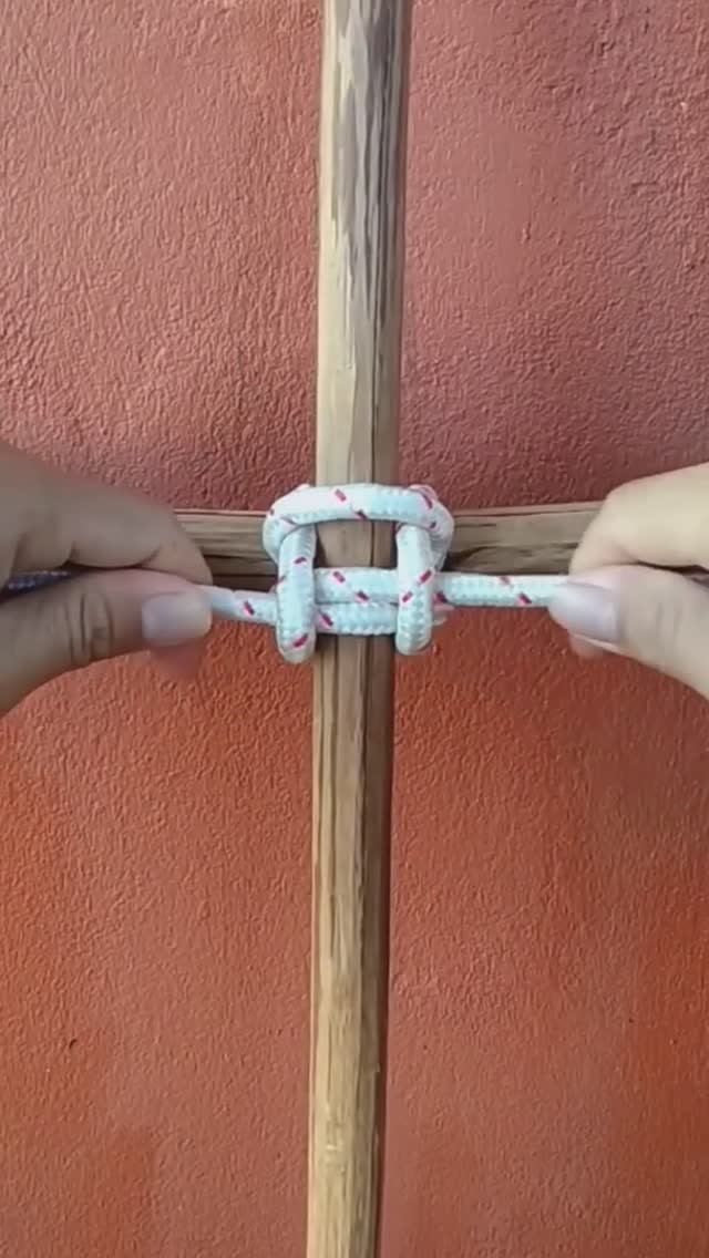 Как завязать узел на крестовине?