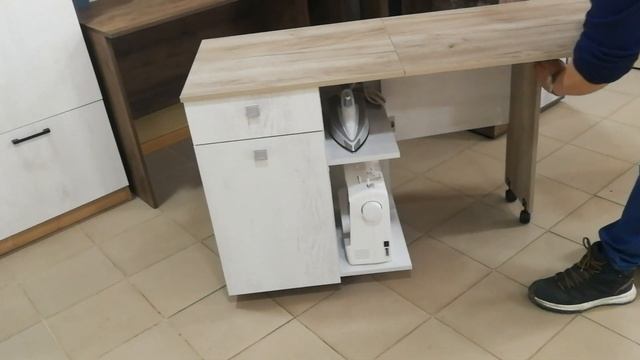 Демонстрация швейного стола Бетон/Крафт (столик-тумба-трансформер для шитья и раскроя). смотреть онлайн