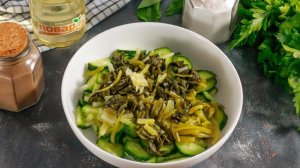 Салат из маринованной черемши