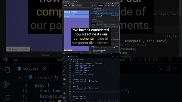 ? React Destroys Your CSS Layout | Full Screen React Components