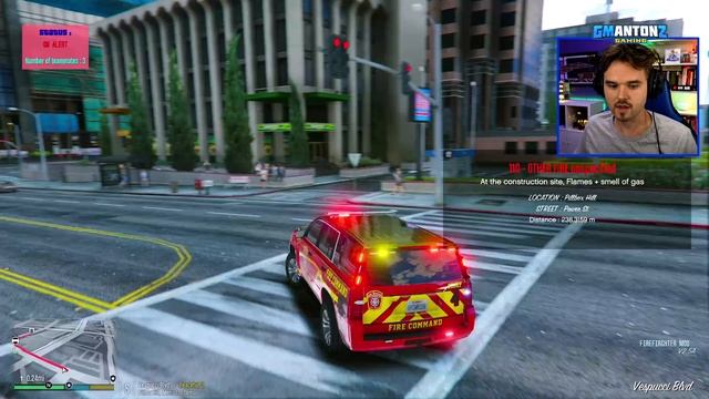 GTA 5 Emergency Services MOD "Fire Chief Tahoe!" смотреть онлайн