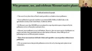 Benefits of Native Plants to Missouri Communities with Carol Davit