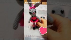 Зайка амигуруми. Лилины игрушки амигурушки?