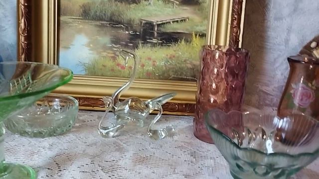 Винтажные) стеклянные предметы))) Вазочки и кое-что ещё))) 😍🍁🍁🍁