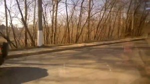 Город Киров из окна автобуса 21 автобусный маршрут 30 апреля 2016 года Макарьевская дамба Улица Л