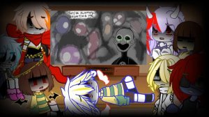 undertale reacts to painted faces fnaf song || !ultra mega dramatic with no crying! || link in desc