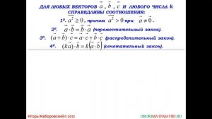 Свойства скалярного произведения векторов | Геометрия 7-9 класс #103 | Инфоурок
