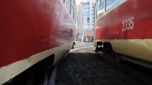 В Ижевске трамвай сошел с рельс