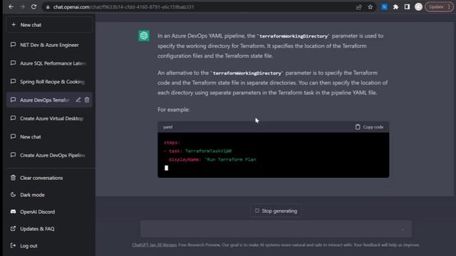 Using ChatGPT To Create An Azure DevOps Pipeline with Terraform in Deploying Azure Resources смотреть онлайн