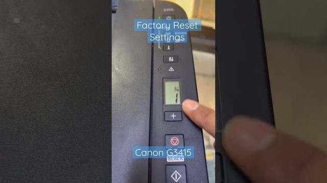 Factory Reset Wireless Settings Canon G3415 Printer