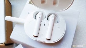 Беспроводные TWS-наушники Baseus Encok W05 с беспроводной зарядкой и датчиком паузы. | #Обзор