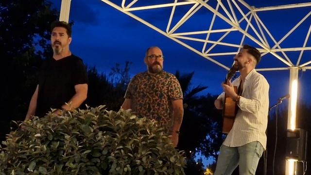 Hermoso Nandez cantando LOS TROTAMUSICOS (1992) Pasodoble SI YO TE PUDIERA DAR en Terraza Rio смотреть онлайн