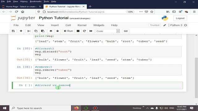 Deleting & Removing Set Items | Python 4 You | Lecture 138