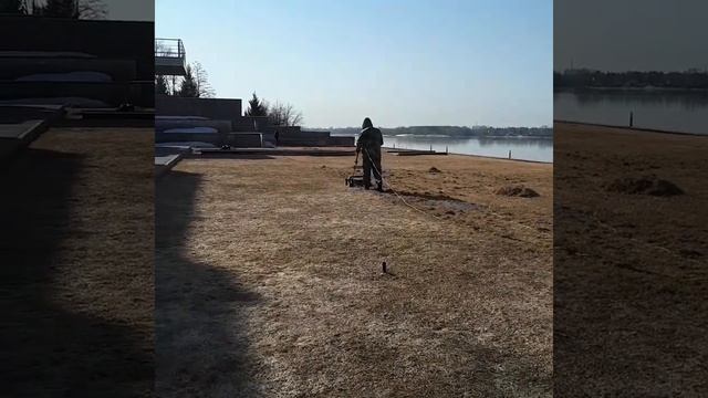 Вертикуляция газона весной смотреть онлайн