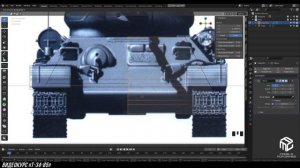 Моделирование танка в Blender 3/21 l GameDev | MFG3D | Render | Modeling
