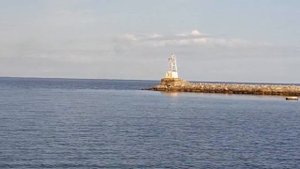 Плывем на катамаране на остров Коневец