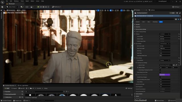 Cinematic Depth of Field Focus Unreal Engine 5