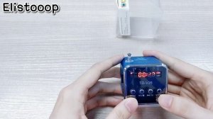 Мини радио Fm,  цифровые портативные колонки, поддержка карт Micro SD/TF,  Mp3 музыкальный плеер