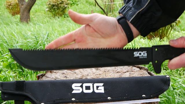 Обзор мачете SOG SOGFARI MACHETE MC01. Большой ножик для веток и камыша