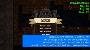 Spelunky on Intel HD Graphics | 4GB RAM | Will it iGPU?