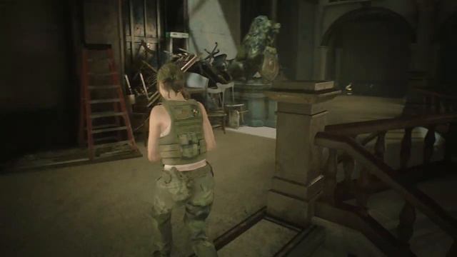 Resident Evil 2 Claire Redfield Get to First Save Point in Military Outfit