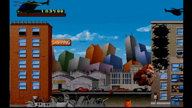 Rampage World Tour PS1 Gameplay