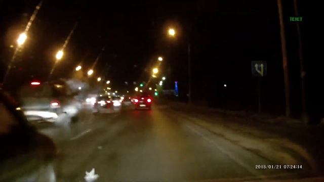 ДТП_21.01.2015 в 6,25_5 машин на 51км Горьковского шоссе (Владимир Москва) смотреть онлайн