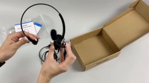 Гарнитура Mairdi MRD-805 для IP телефонии. Распаковка и обзор