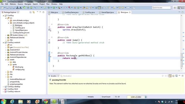 Creating A Simple 2D Platformer Game with libGDX - Part 6 - ArrayLists and Inheritance смотреть онлайн