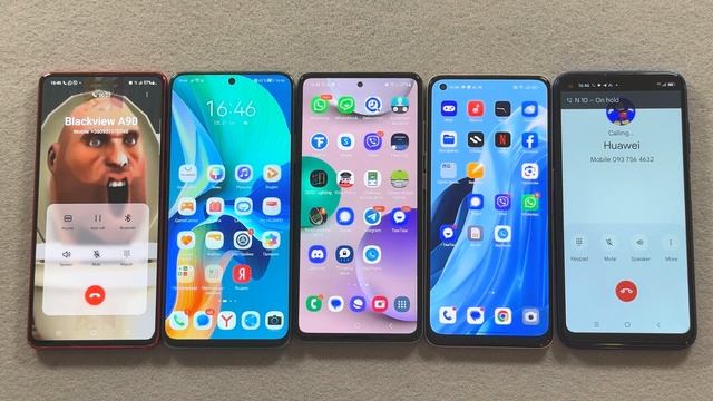 Blackview Calling to Samsung N10l + Huawei NY90 + А52s + OPPO R7 WhatsApp & Conference Incoming Cal смотреть онлайн