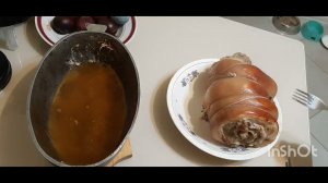 Рулет из свиной грудинки