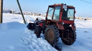 ???ПОГРУЗЧИК КУН НА ТРАКТОР Т-25?ТОРНАДО 500?ПРОБНЫЙ ВЫЕЗД? ИСПЫТАНИЕ... ЧИСТИТЬ СНЕГ.