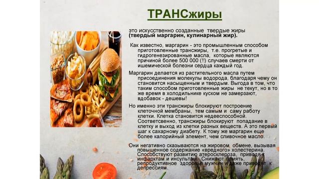 Тест на тему пищевые жиры