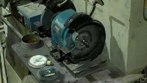 Makita GB801 - переделываем под отечественный абразивный круг.