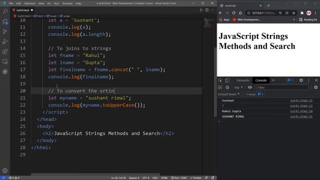 JavaScript Strings Functions, Methods & Search | DEV COMMUNITY NEPAL