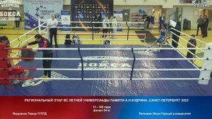 106 финал 54 кг Фаррахов Тимур ГУПТД Петкевич Илья Горный университет