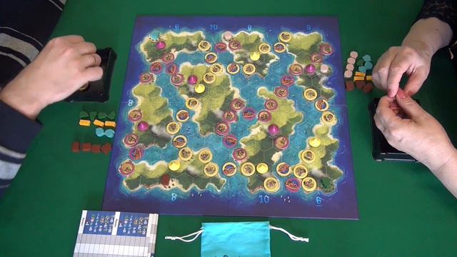 334 Голубая лагуна - играем в настольную игру. Blue Lagoon board game. смотреть онлайн